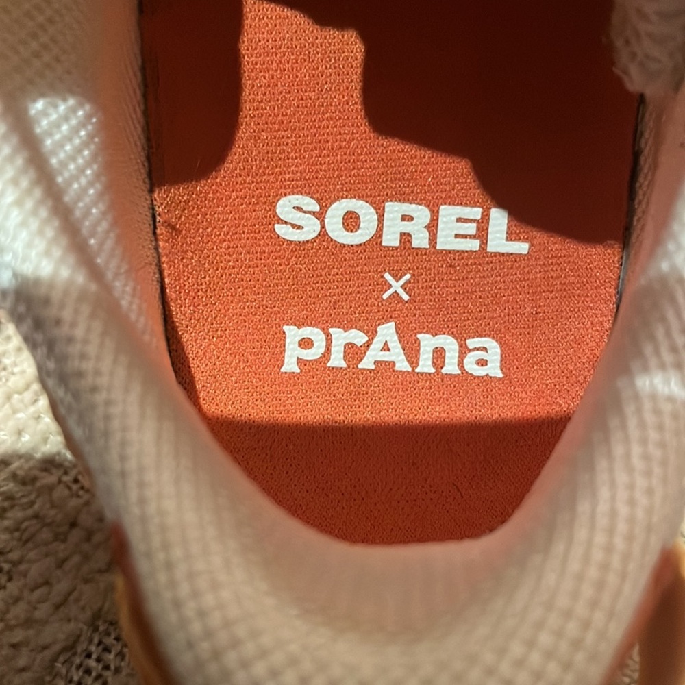 Sorel Women's Sneakers in White and Orange - Picture 7 of 8